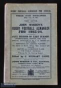 Scarce 1923-24 Wisden Rugby Football Almanack: The first edition of a run of just three seasons. All