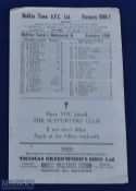 1946-47 Halifax Town v Doncaster Rovers D3 North - very faint horizontal and vertical crease very
