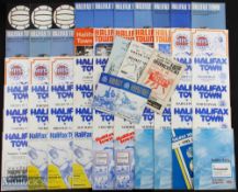 Selection of Halifax Town home programmes 1952/53 Stoke City (FAC) (writing on cover, tc), 1958/59