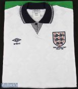 1990 Umbro England World Cup Italy replica Shirt, with FIFA World Cup Italy 90 embroidered below