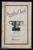 Douglas Clark Rugby League Huddersfield History Booklet Footballer & Wrestler Douglas 