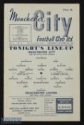 1956/57 Manchester City v Manchester United programme Manchester Senior Cup s/f at Maine Road 28
