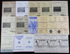 Selection of Eastbourne FC home programmes 1953/54 Eastbourne Utd (SSC), Corinthian League v Royal