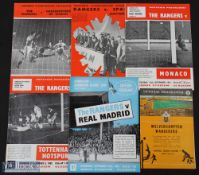 Selection of programmes 1958/59 Rangers v Grasshoppers (friendly), v 1959/60 Sparta Rotterdam (