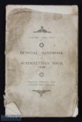 Rare 1914 Northern Rugby Union Official Handbook of Australasian tour 1914: complete with all