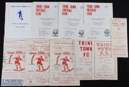 Selection of Tring Town FC home programmes 1950/51 Flackwell Heath, 1959/60 Petter Sports, 1961/62
