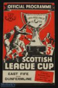 1949/50 Scottish League Cup Final East Fife v Dunfermline 29 October 1949 at Hampden Park; good. (