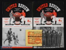 1956/57 Manchester United v Dortmund Borussia European Cup programme 17 October 1956; Manchester