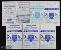 St Johnstone home match programmes 1953/54 Cowdenbeath, 1954/55 Stenhousemuir, 1956/57 Stranraer,