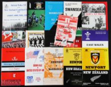 Tourists in Wales Rugby Programmes etc (16): NZ v Newport 1980 & 1989 and Cardiff 1980; NZ Maoris