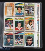 Folder containing 386 of 396 Topps 1978 Football Cards most in good condition, no Duplication