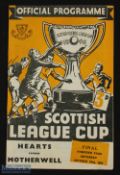 1954/55 Scottish League Cup final Hearts v Motherwell 23 October 1954 at Hampden Park; good. (1)