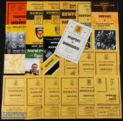 1960-1996 Newport v Barbarians Rugby Programmes (25): Great selection from one of the great fixtures
