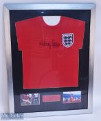 1966 Replica England World Cup Winners Shirts, boldly signed by Nobby Stiles, comes with a