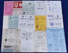 1954-57, Aylesbury United Away programmes 1954-5 Maidenhead United, Kingstonian, Leatherhead,