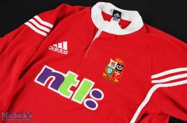 2001 British & I Lions to Australia Replica Rugby Jersey: Made by Adidas, size M