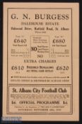 Pre-War 1938/1939 St. Albans City v Horsham Amateur Cup qualifying round replay programme 26
