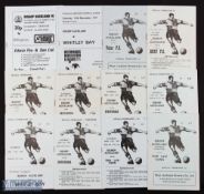 Selection of Bishop Auckland home match programmes 1955/56 Tow Law Town, 1956/57 Valuer (Iceland) (