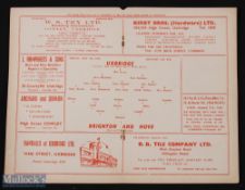 1955/56 Uxbridge v Brighton & Hove Albion friendly match programme 4 May 1956; good. (1)