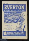 1948/49 Everton 'A' (top of league) v Orrell, Liverpool County Combination fixture at Goodison 29