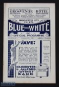 Pre-War 1930/1931 Manchester City v Bolton Wanderers Div. 1 match programme 22 November 1930; fair/