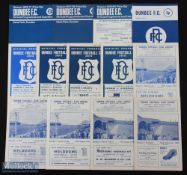 Dundee home match programmes 1956/57 Aberdeen, 1958/59 Partick Thistle (SLC), 1963/64 Third