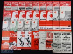 Selection of Sheffield Utd home programmes 1946/47 Middlesbrough, 1947/48 Burnley, 1948/49