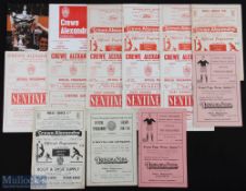 Selection of Crewe Alexandra home match programmes 1947/48 Sheffield Utd (FAC), 1948/49 Gateshead,