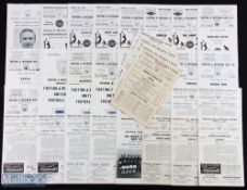 Non-League Tooting & Mitcham home programmes 1951/52 Leyton, 1954/55 Barnet, 1955/56 Hitchin Town,