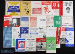 1960-66 Football Programmes opening of flood lights, to include Darlington v Millward, Chelmsford