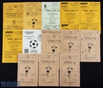 Non-League Stowmarket FC home programmes 1953/54 Lowestoft, 1955/56 Spalding Utd, 1956/57 Don