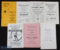 Selection of Ellesmere Port Town home match programmes 1952/53 Joe Mercer's XI (including Dennis