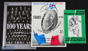 1961-2003 France and NZ Rugby Programmes (4): Lovely large issues for the most part, for Nelson-M'
