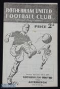 1947/48 Rotherham Utd v Accrington Stanley Div 3 (N) match programme 22 September 1947; fair/