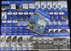 Selection of Leicester City home programmes 1955/56 Stoke City (FAC), 1956/57 Swansea Town, 1957/