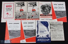 Selection of Doncaster Rovers home programmes 1948/49 Crewe Alexandra, 1955/56 Tottenham Hotspur (
