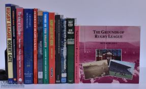 Rugby League Book Collection (12): To include rugby league hall of fame, Robert Gate ex lib 2003 P/