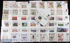 Collection of Manchester Utd First Day Covers to include Official Football Covers Series generally