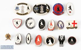 17 x Telford United English Non-league Badges metal and enamel