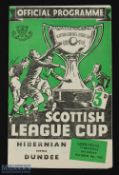 1952/53 Scottish League Cup semi-final Hibernian v Dundee 4 October 1952 at Tynecastle Park;