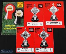 1974/75 Texaco competition programmes Newcastle Utd v Birmingham City (s/f), Birmingham City v