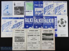 Falkirk home match programmes 1951/52 Dundee Utd, 1954/55 Kilmarnock, 1956/57 Hibernian, 1957/58