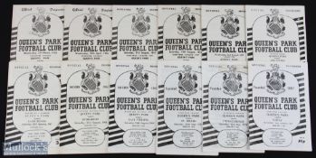 Queens Park home programmes 1954/55 Hamilton Accies, 1955/56 Cowdenbeath, 1957/58 Kilmarnock (