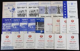 Selection of Leyton Orient home programmes 1959/60 Hull City, 1960/61 Hapoel (Israel) (friendly) x