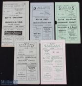 Selection of Blyth Spartans homes 1954/55 Boston Utd (FAC replay), Torquay Utd (FAC), 1958/59