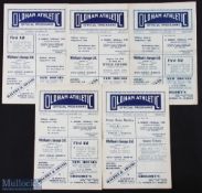 1954/55 Oldham Athletic Div.3 (N) home programmes v Gateshead, Darlington, Crewe Alexandra (FAC),