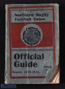 1914-1915 Northern Rugby Football Union Official Guide: a 274 paged paperback booklet, lists of