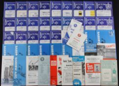 Selection of Barrow FC home programmes 1965/66 Burnley Lancs. Snr Cup final 16 May 1966; 1957/58