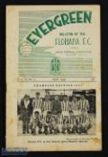 1950/51 Floriana FC v UK Combined Services challenge match programme Wednesday 4th April 1951; fair.