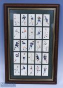 1924 Prominent Rugby Player Cigarette Cards (25): F & J Smith Tobacco Cards, a full set of 25